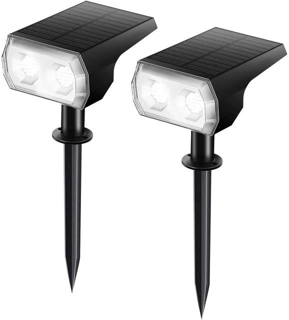 Solar Landscape Spotlights - IP65 Waterproof, RGB/White, Long Battery Life Outdoor Lights