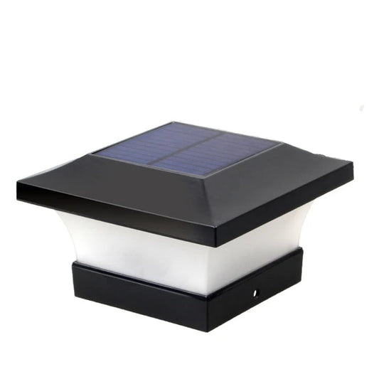 Solar Post Cap Lights - Outdoor LED, Solar Powered Fence Lights, IP65 Waterproof, Warm White/White Light