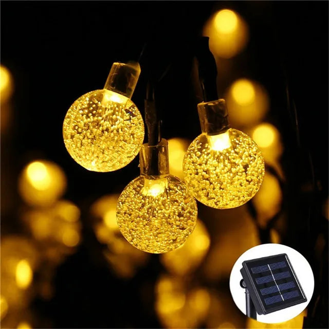 Solar String Lights - IP65 Waterproof RGB/White LEDs with Long Battery Life