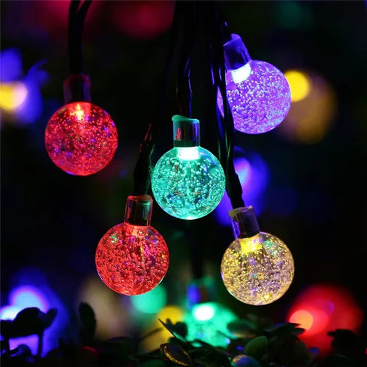 Solar String Lights - IP65 Waterproof RGB/White LEDs with Long Battery Life