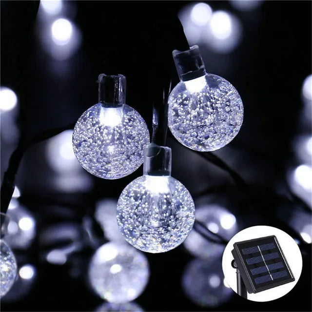 Solar String Lights - IP65 Waterproof RGB/White LEDs with Long Battery Life