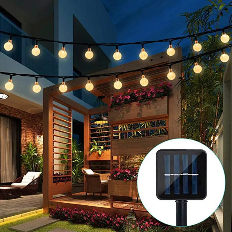 Solar String Lights - IP65 Waterproof RGB/White LEDs with Long Battery Life