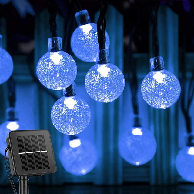 Solar String Lights - Outdoor LED, IP65 Waterproof, RGB/White Color