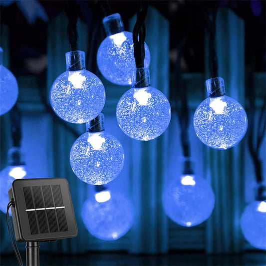 Solar String Lights - Outdoor LED, IP65 Waterproof, RGB/White Color