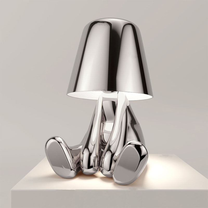 Stylish Thinker Lamp - Serene Desk and Nightstand Lighting