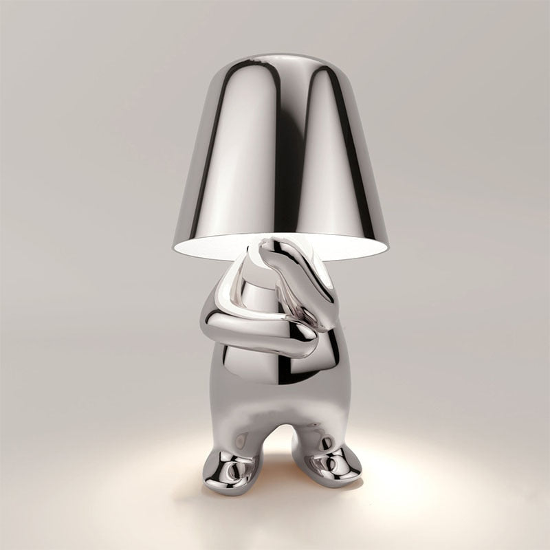 Stylish Thinker Lamp - Serene Desk and Nightstand Lighting
