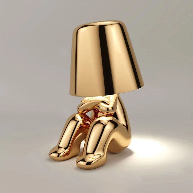 Stylish Thinker Lamp - Serene Desk and Nightstand Lighting