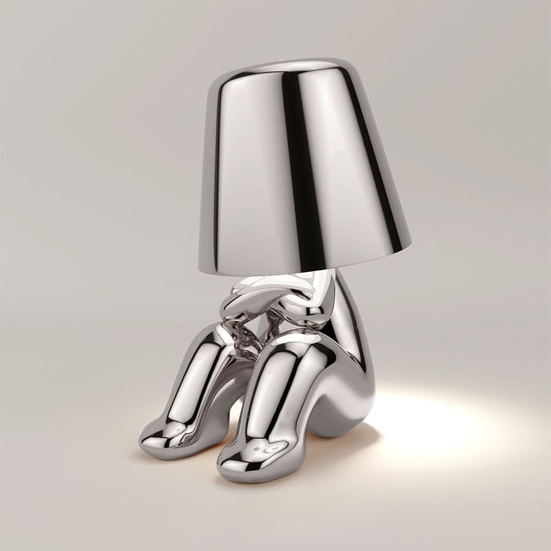 Stylish Thinker Lamp - Serene Desk and Nightstand Lighting