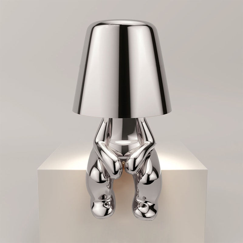 Stylish Thinker Lamp - Serene Desk and Nightstand Lighting