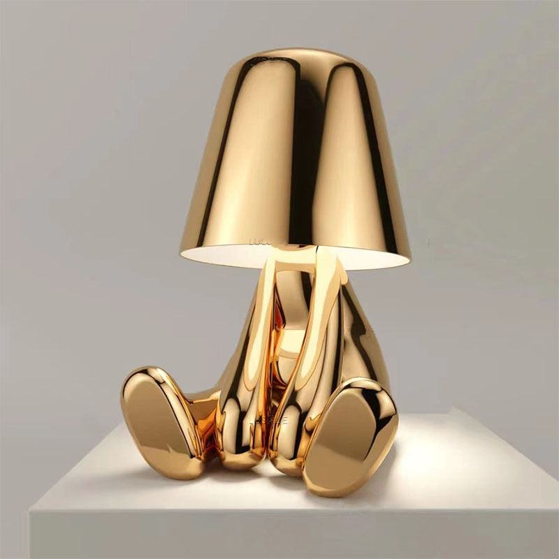 Stylish Thinker Lamp - Serene Desk and Nightstand Lighting