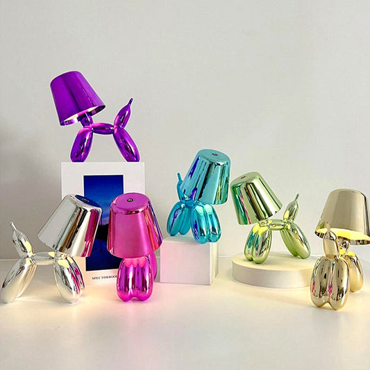 Table Lamp Crystal Touch Sensitive Dimmable with Balloon Dog Design