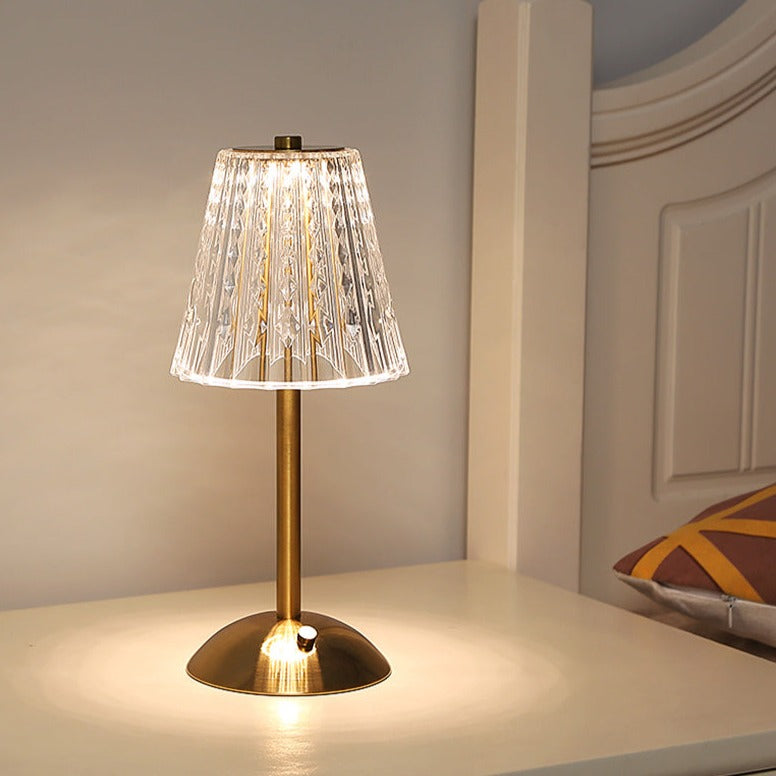 Table Lamp Tricolor Dimmable Cordless LED - Captivating View