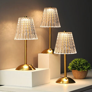 Table Lamp Tricolor Dimmable Cordless LED - Captivating View