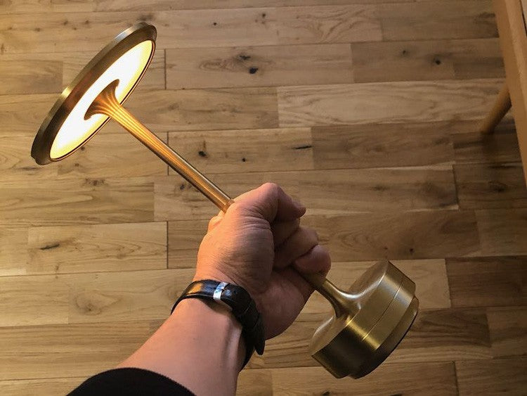 Table Lamp with Dimming Feature and Masterful Craftsmanship
