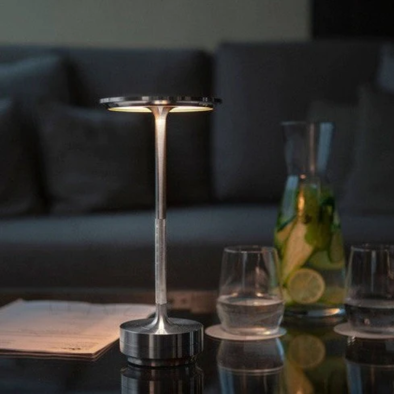 Table Lamp with Dimming Feature and Masterful Craftsmanship