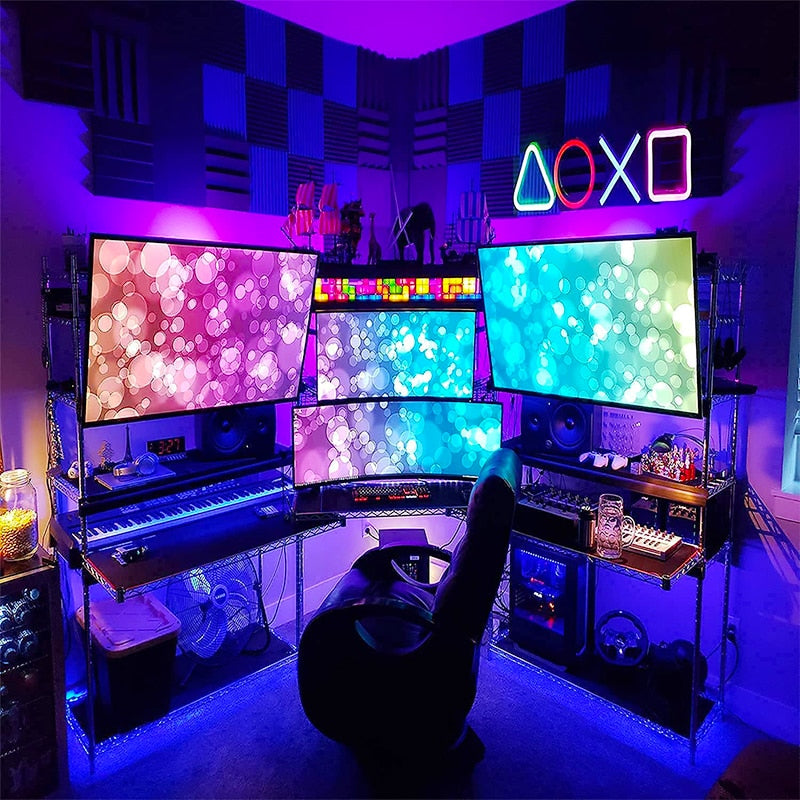 USB Chargeable Gaming Icon Neon Lamp for Game Room Decor Night Lighting