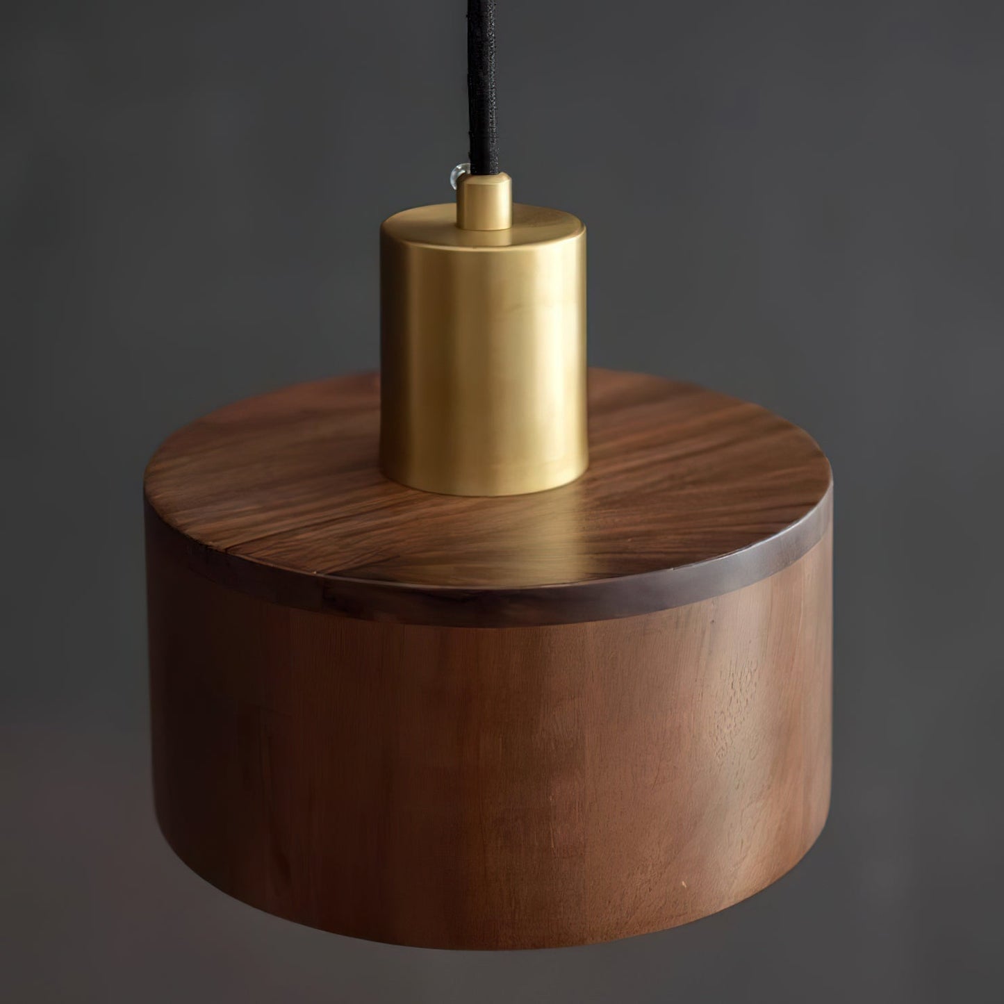 Walnut Wood Pendant Lamp - Japanese Woodworking Inspiration - Ceiling Fixture