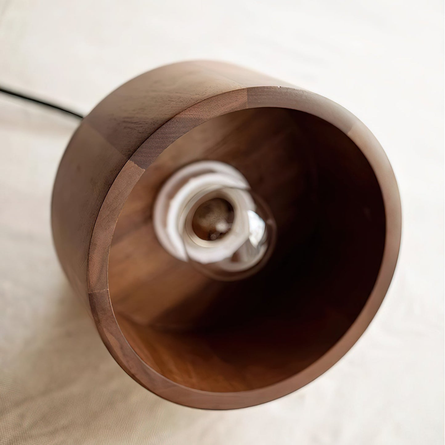 Walnut Wood Pendant Lamp - Japanese Woodworking Inspiration - Ceiling Fixture