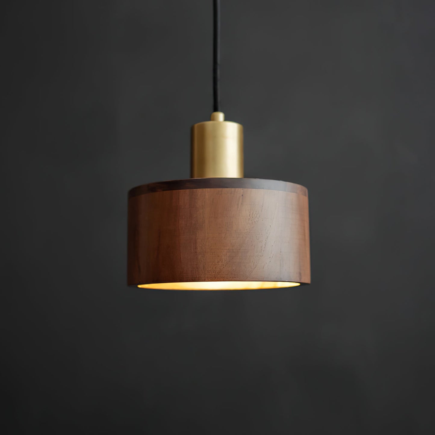 Walnut Wood Pendant Lamp - Japanese Woodworking Inspiration - Ceiling Fixture
