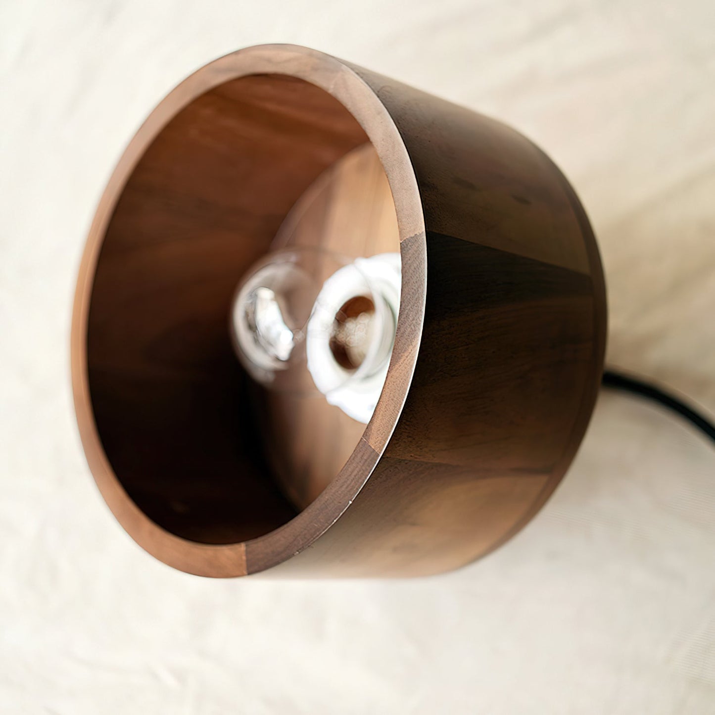 Walnut Wood Pendant Lamp - Japanese Woodworking Inspiration - Ceiling Fixture