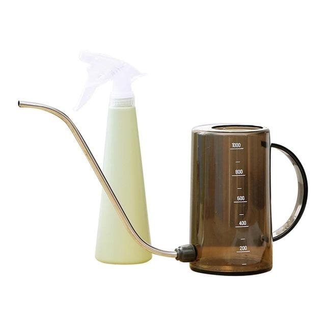 Watering Tools Set with Plastic Can and Spray Bottle