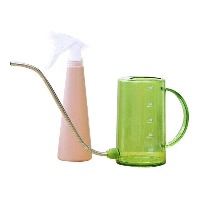 Watering Tools Set with Plastic Can and Spray Bottle