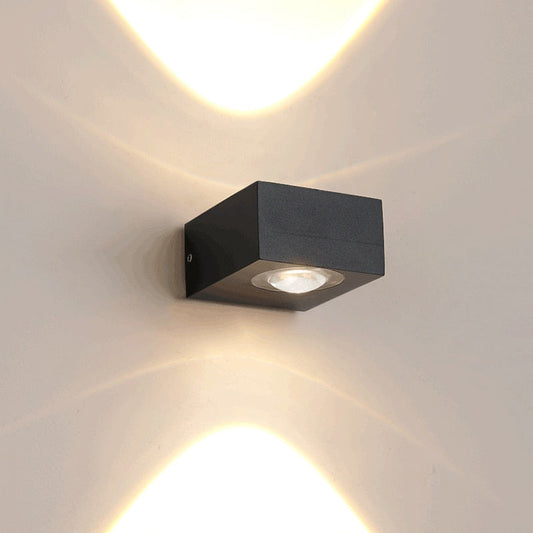 Waterproof Black UFO Wall Light