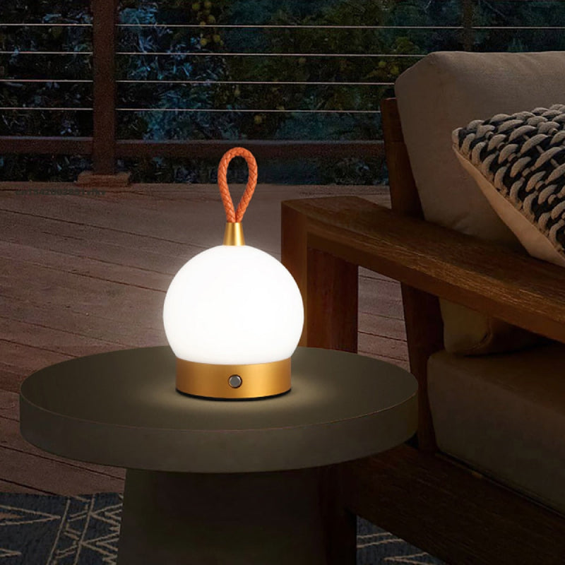 Waterproof LED Table Lamp - Cordless Orb Design