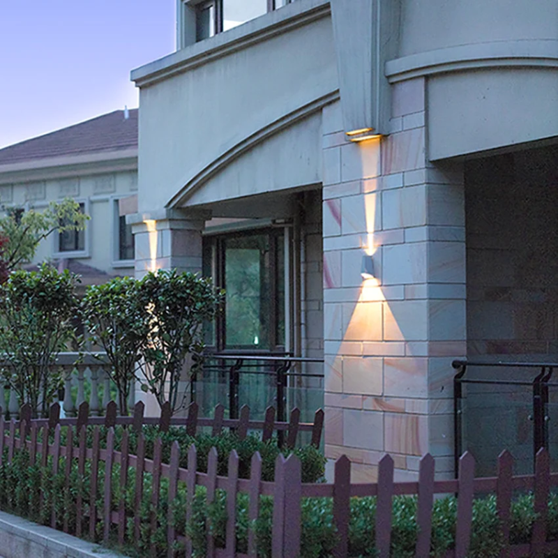 Waterproof Outdoor Pyramid LED Wall Sconce
