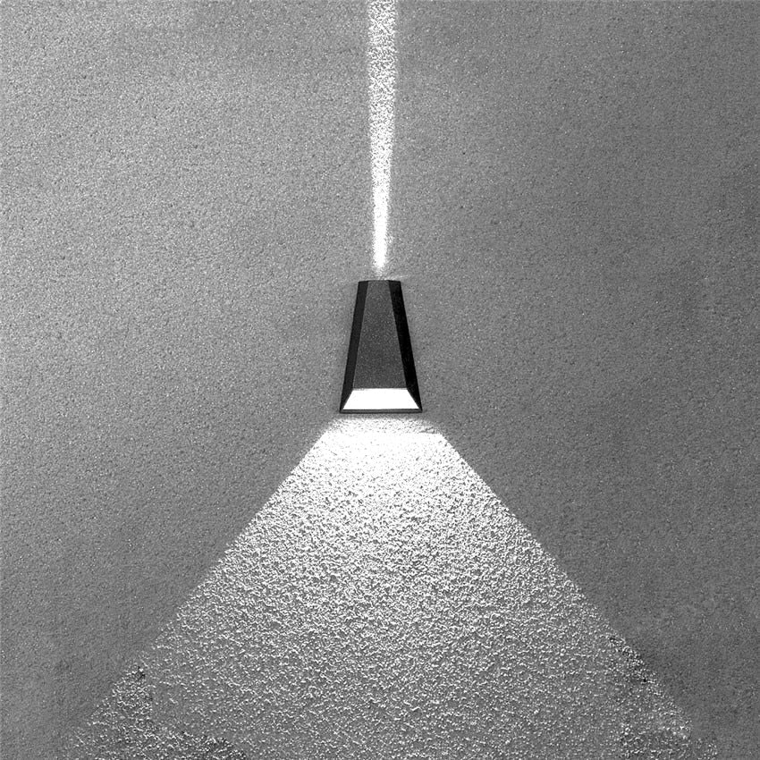 Waterproof Outdoor Pyramid LED Wall Sconce