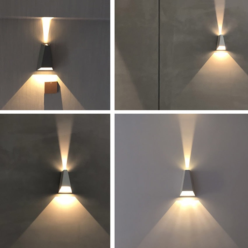 Waterproof Outdoor Pyramid LED Wall Sconce
