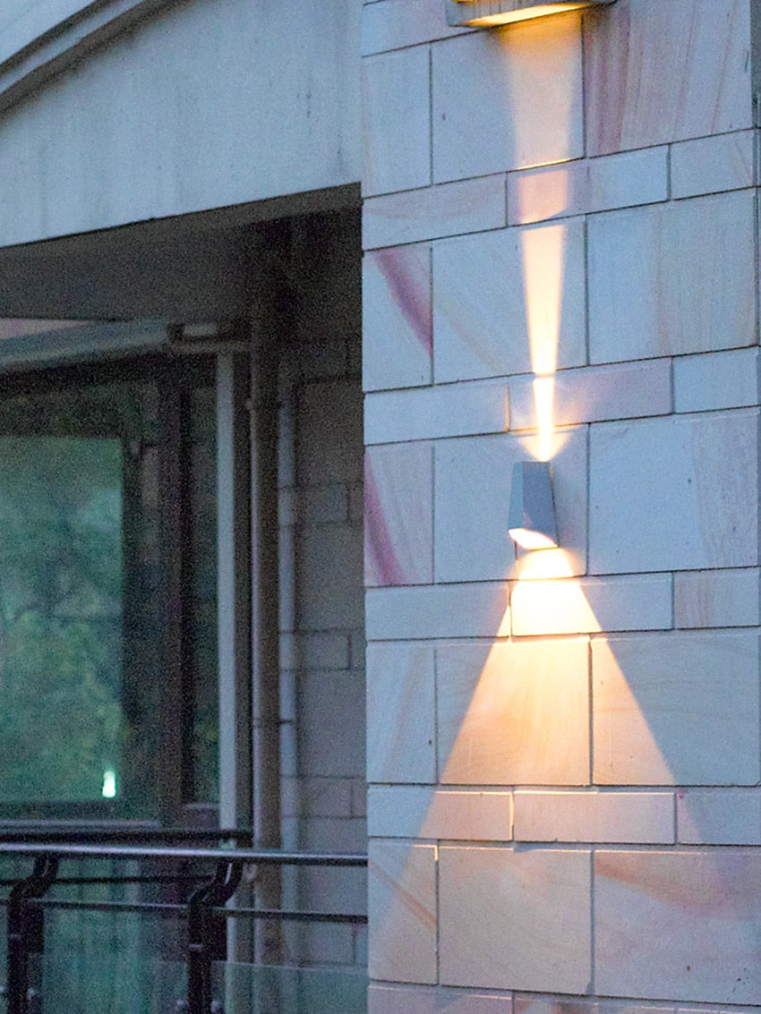 Waterproof Outdoor Pyramid LED Wall Sconce
