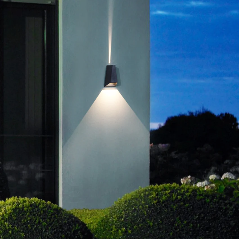 Waterproof Outdoor Pyramid LED Wall Sconce