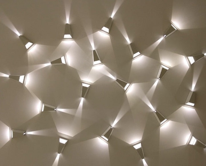 Waterproof Outdoor Pyramid LED Wall Sconce