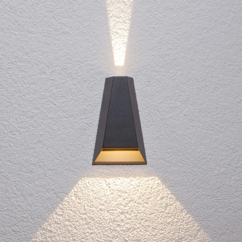 Waterproof Outdoor Pyramid LED Wall Sconce