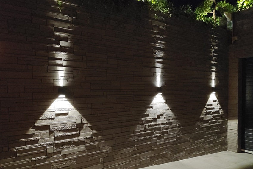 Waterproof Outdoor Pyramid LED Wall Sconce