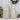 White Gold Metal Candle Lanterns Set of 2 - Indoor Outdoor Decor