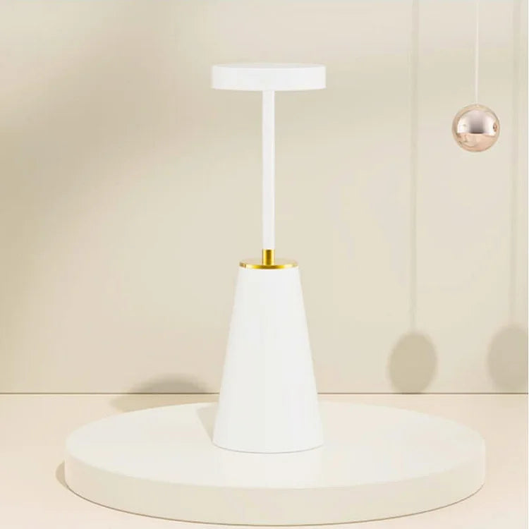 Wireless LED Table Lamp with Touch Technology - Aluminum Alloy, 3 Color Dimming, 4000mAh Battery