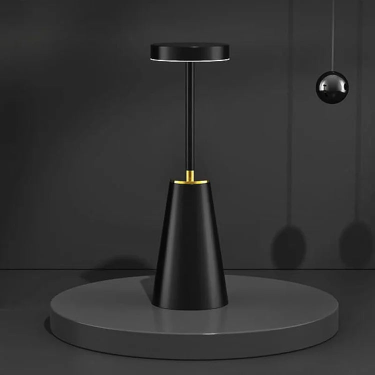 Wireless LED Table Lamp with Touch Technology - Aluminum Alloy, 3 Color Dimming, 4000mAh Battery